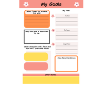 Worksheet & Prompt for Goals