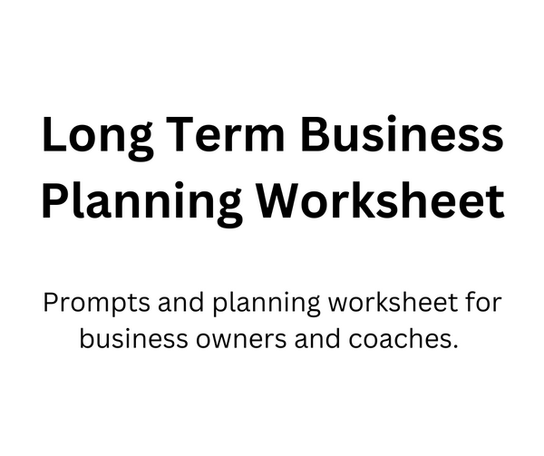 2023 Business Planning Worksheet